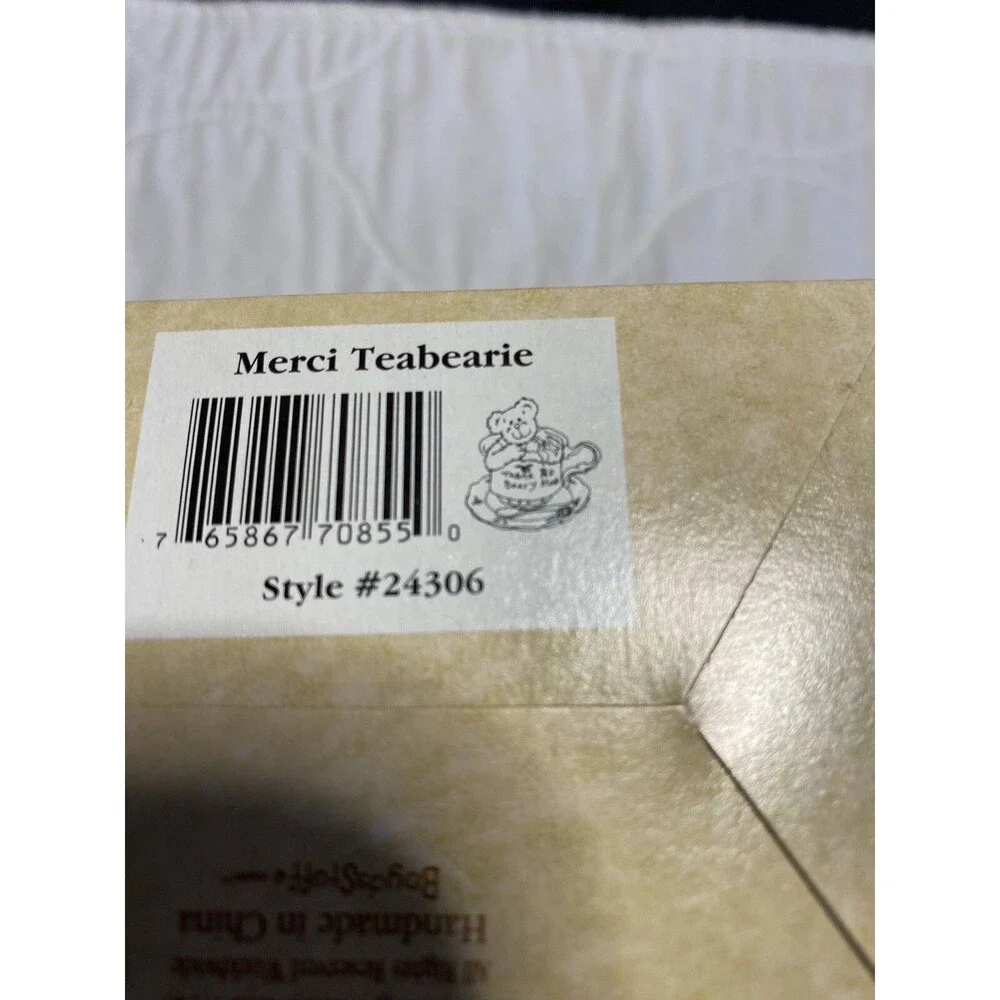 TEABEARIES Gem & Merci BOYDS Bears #24324 Teabearies & #24306 In Boxes